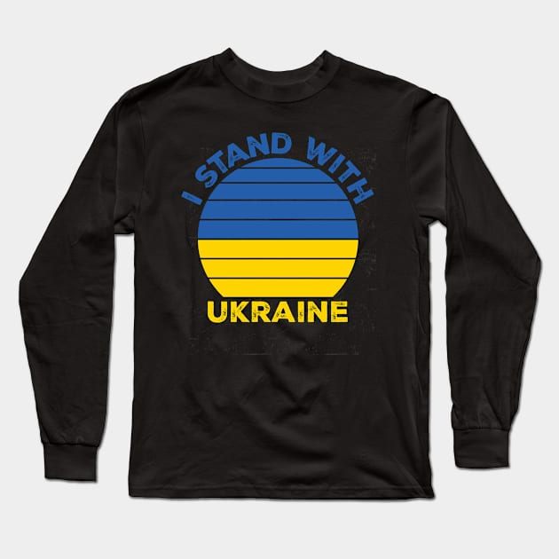 I Stand With Ukraine Long Sleeve T-Shirt by BK55